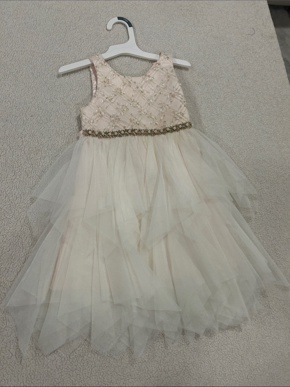 American Princess Pink Blush Layered Tulle Party Dress